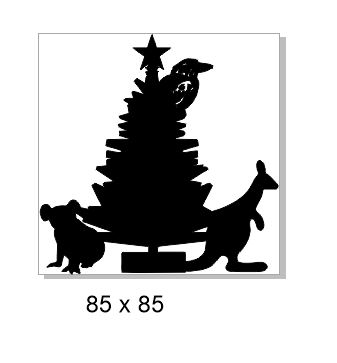 Christmas tree,Xmas tree 85x85 Aussie animals min buy 3